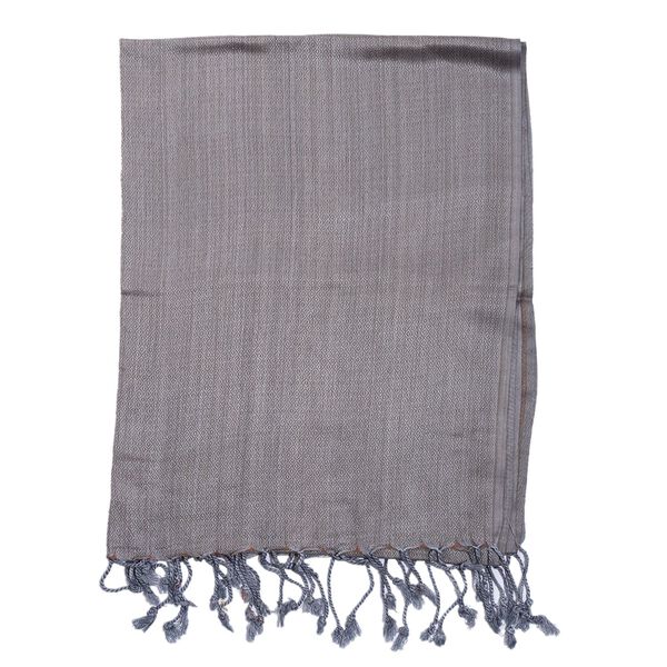 Doppelgewebter Schal, Grau image number 6