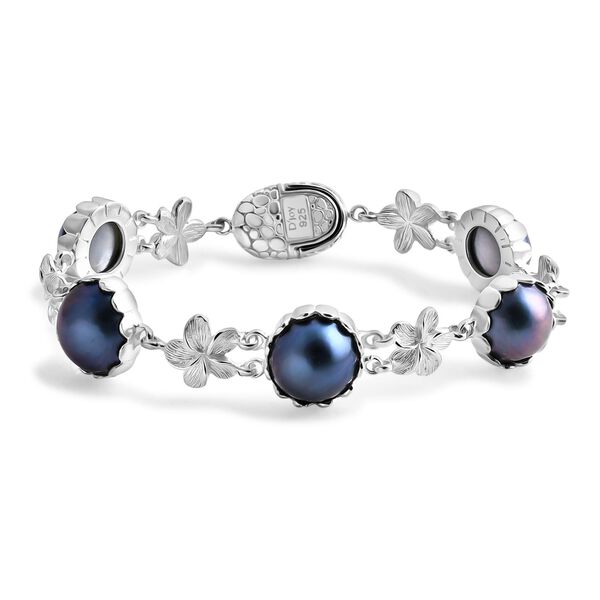 Mabe Perle (8-10 mm) Armband ca. 20 cm 925 Silber