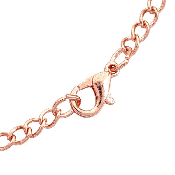 STRADA Glasuhr mit echten Blumen im Zifferblatt, Eisenarmband, 91.4 cm, Rose image number 5