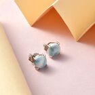 Larimar Ohrringe, 925 Silber platiniert ca. 3.10 ct image number 1