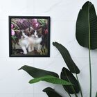Realistisches 5D Katzen-Gemälde, Größe 43,5x43,5x1,2 cm, Mehrfarbig image number 1