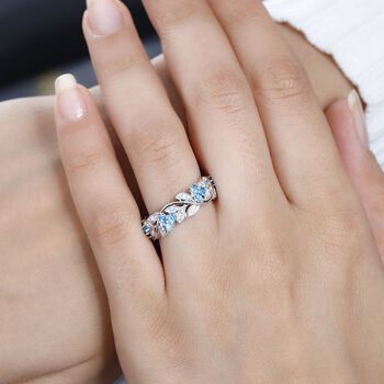 ALLORO AA Neon Apatit und Zirkon Ring - 0,99 ct.