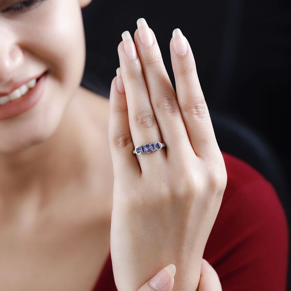 AA Tansanit Ring - 1,04 ct. image number 3