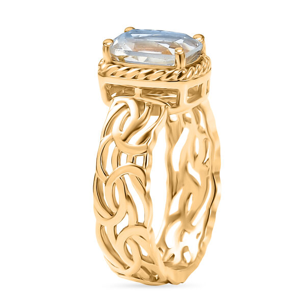 EVER TRUE AA Prasiolith Ring Nickelfreies Messing (Gr&ouml;&szlig;e 20.00) ca. 2,04 ct image number 4