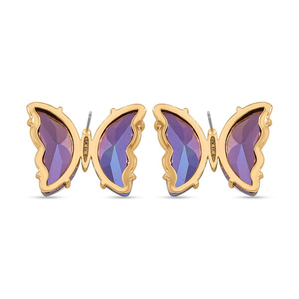 Mehrfarbiger Kristall und weißes Zirkonia-Schmuckset image number 8