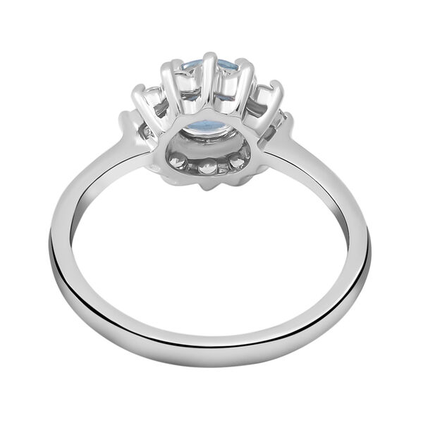 Kambodschanischer, blauer und wei&szlig;er Zirkon-Ring - 2,26 ct. image number 3