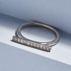 Diamant Ring 925 Silber platiniert (Größe 20.00) ca. 0,15 ct image number 1