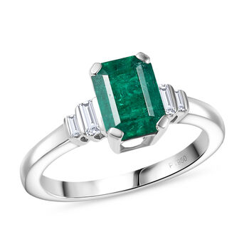 RHAPSODY AAAA Kagem sambischer Smaragd und VS-EF Diamant Ring in 950 Platin - 1,81 ct.