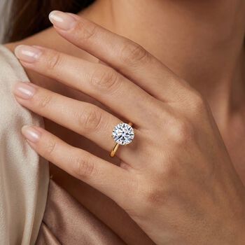 LUXURIANT IGI zertifizierter VS-EF Labor Diamant Ring in 585 Gold - 3 ct.