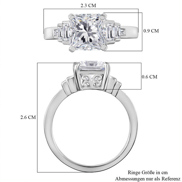 Moissanit Ring - 3 ct. image number 7