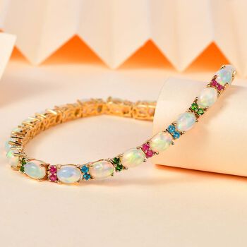 AA Nat&uuml;rliches, &auml;thiopisches Welo Opal und Multi-Edelstein-Armband