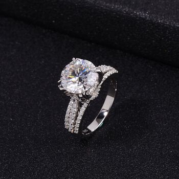 Moissanit Ring - 4,20 ct.