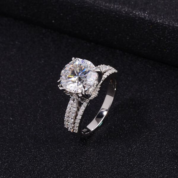 Moissanit Ring - 4,20 ct. image number 2