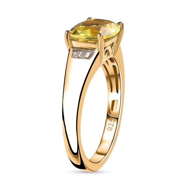 AAA Ouro Verde Quarz und Topas Ring, ca. 2,19 ct. image number 5