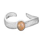 Spitze-Achat Designer Armreif ca. 19 cm, platiniert ca. 15.11 ct