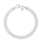 LA BELLA feinstes 925 Silber rhodiniert Armband ca. 19 cm ca. 5,84g