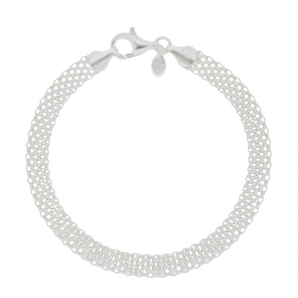 LA BELLA feinstes 925 Silber rhodiniert Armband ca. 19 cm ca. 5,84g image number 0