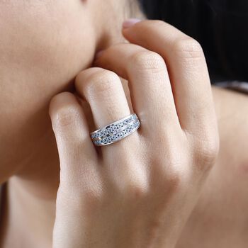 Espirito Santo AAA Aquamarin Ring, 925 Silber rhodiniert, ca. 0.86 ct.