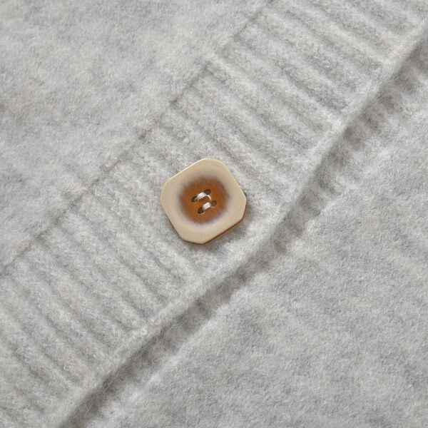 LA MAREY - Strickjacke mit Knöpfen, hellgrau image number 3