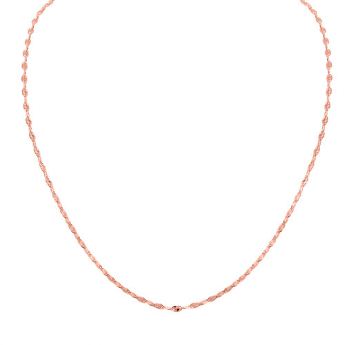 Pyramiden Konfetti-Kette, ca. 45 cm, 925 Silber rosévergoldet, ca. 3,10g image number 0