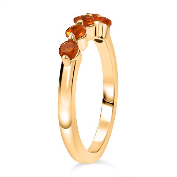 D'Joy AA Salamanca Feueropal Ring 925 Silber 750 Gelb Vergoldet (Größe 17.00) ca. 0,41 ct image number 5