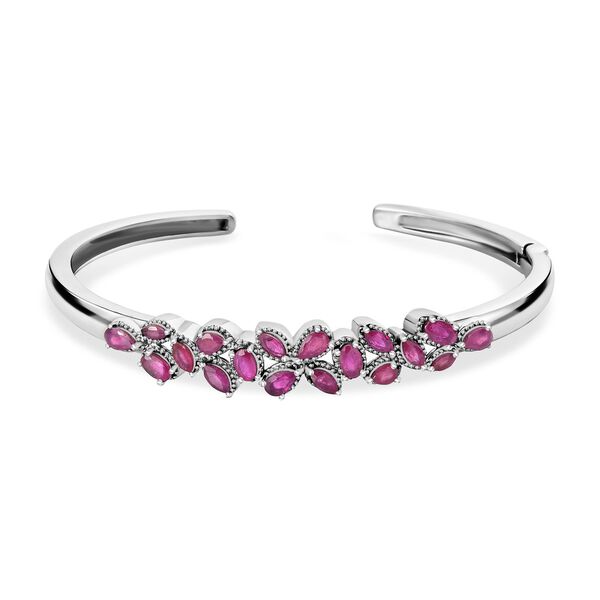 Afrikanischer Rubin (Fissure gef&uuml;llt) Armreif, 19 cm - 4,52 ct.