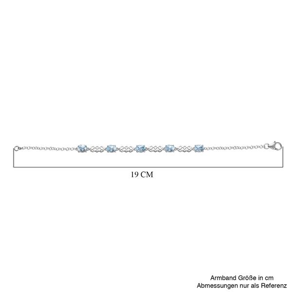Himmelblaues Topas-Armband, 19 cm - 4,90 ct. image number 3