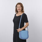 Hobo Tasche mit abnehmbarem Riemen, Größe 26x8x14 cm, Blau image number 1