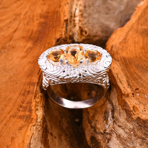 Royal Bali Kollektion- Citrin Ring - 3,33 ct. image number 1