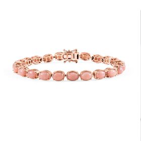 D’joy AA Vinicunca-Peruanischer Opal Armband ca. 19 cm 925 Silber 750 rosévergoldet ca. 15,03 ct.