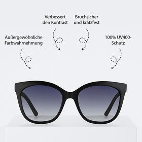 Sole und Luce - Swiss Eyewear - Ultra-Polarisierte UV400-Schutz Sonnenbrille, Schwarz