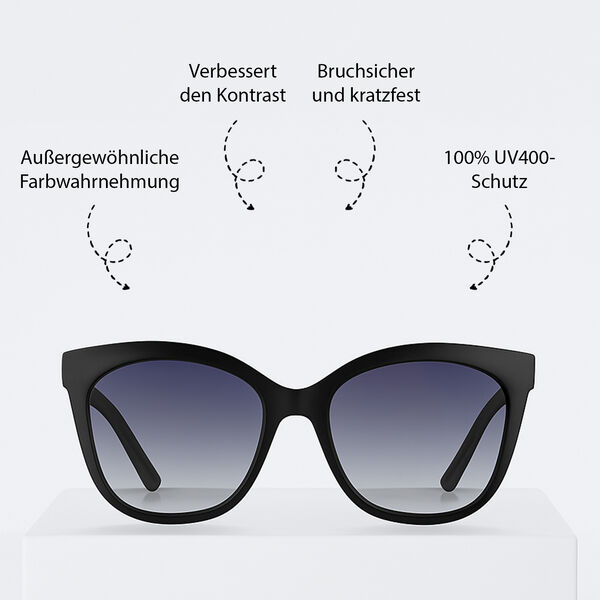Sole und Luce - Swiss Eyewear - Ultra-Polarisierte UV400-Schutz Sonnenbrille, Schwarz image number 2