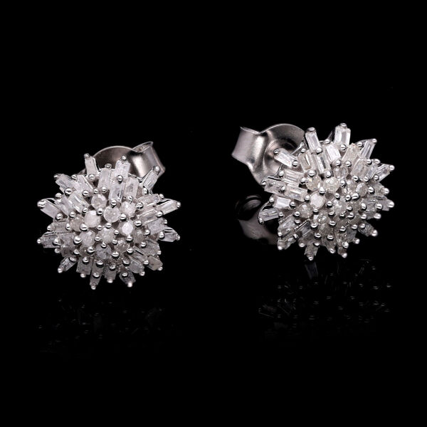 Schneeflocke Diamant Ohrringe- 0,50 ct. image number 1