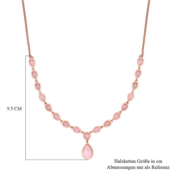 AA rosa Opal Halskette, 45cm - 9,80 ct. image number 6