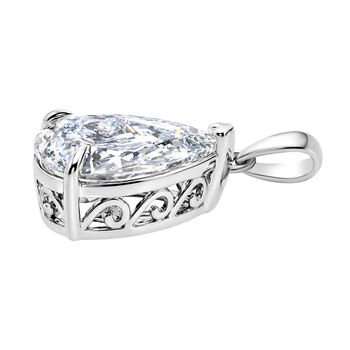 LUXURIANT DIAMOND - Lab Grown Diamant IGI zertifiziert VS-G Anh&auml;nger 925 Silber Rhodiniert ca. 10.03 ct
