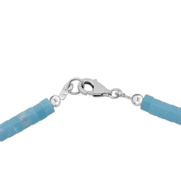 Blaue Howlith Halskette, 45cm - 61 ct. image number 4