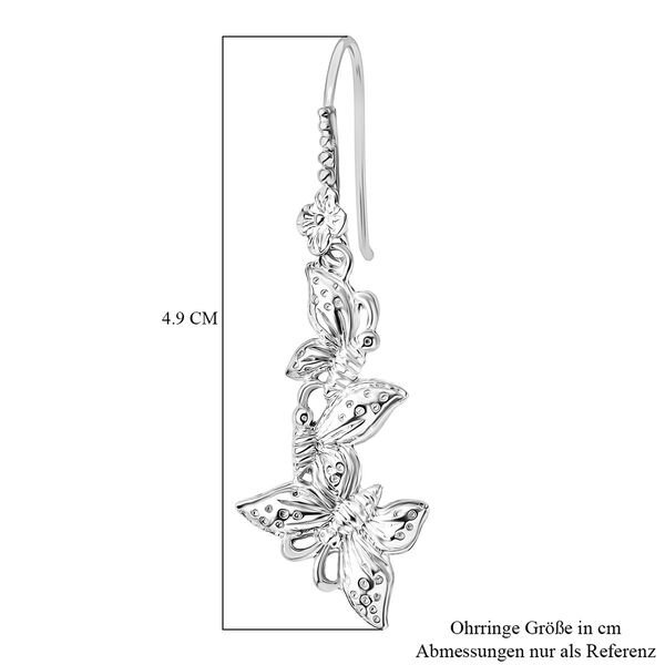 D'Joy Royal Bali - 925 Silber Ohrringe, Schmetterling image number 4