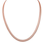 Italienische Fischgrät Flachkette, 925 Silber rosévergoldet ca. 45 cm ca. 12,38g