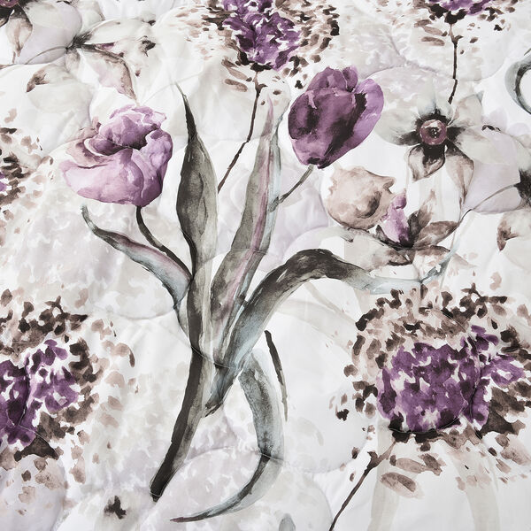 3er-Set Bettdecke mit Kissenbezug, Blumenmuster, Kingsize image number 3