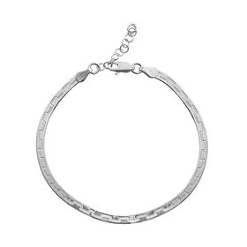 Mäandermuster Armband ca. 18+2 cm, 925 Silber ca. 2,79g