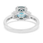 RHAPSODY AAAA Ratanakiri blauer Zirkon und Diamant-Ring, VS E-F, 950 Platin  ca. 3,65 ct image number 3
