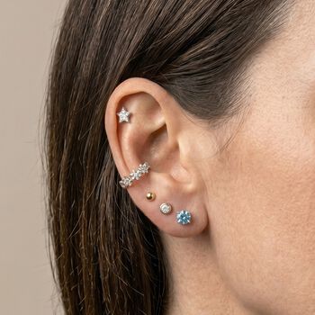 LUXURIANT SI blaue Labor Diamant Ohrringe - 0,50 ct.