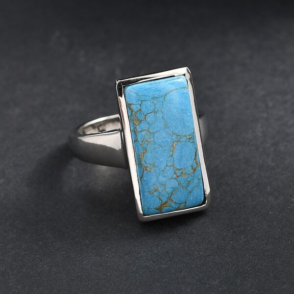 EverTrue blauer Türkis Ring - 9,16 ct. image number 1