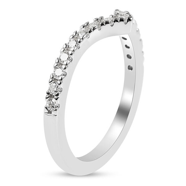 Moissanit Ring 925 Silber Rhodium-&Uuml;berzug image number 4