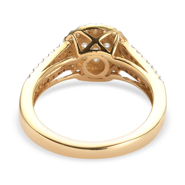 Diamant Ring, 925 Silber vergoldet  ca. 0,50 ct image number 6