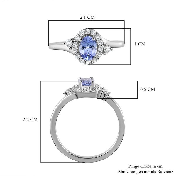 Tansanit und Zirkon-Ring image number 7