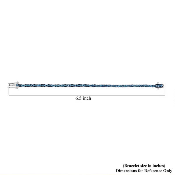 LUXURIANT DIAMOND - Lab Grown Blauer Diamant SI Armband ca. 18.5 cm 925 Silber Rhodiniert ca. 3,00 ct. image number 6