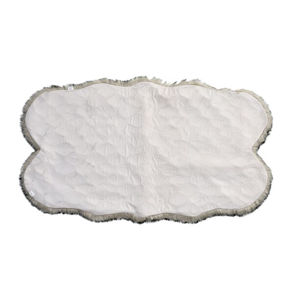 Seidenweicher, gewebter Kunstfellteppich, 180x100 cm, grau image number 7