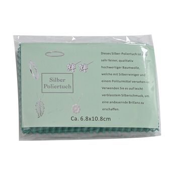 20 St&uuml;ck Anti-Anlauf-Silberpoliert&uuml;cher, 6,8x10,8 cm, Mintgr&uuml;n