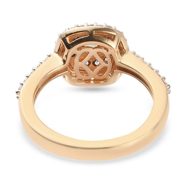 Alexandrit und Zirkon Ring 925 Silber Gelbgold Vermeil image number 7